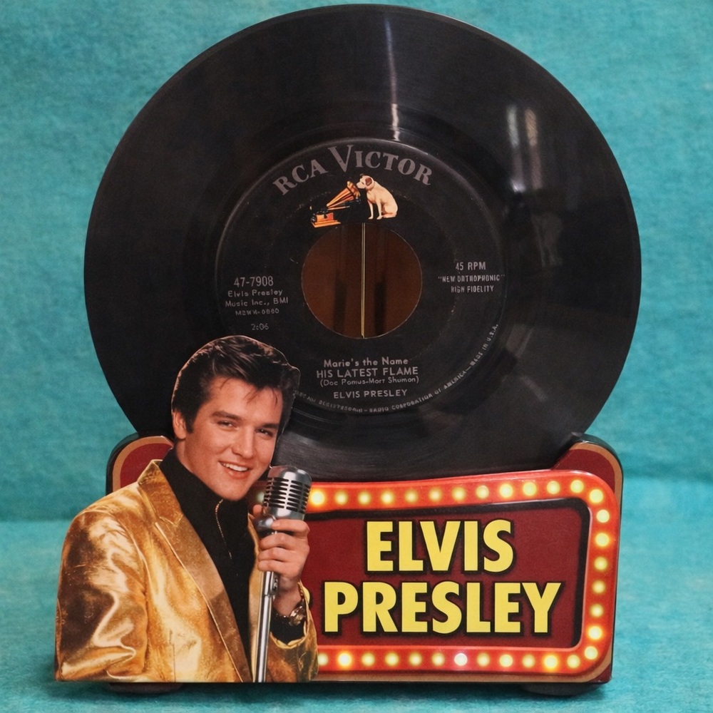 Elvis Presley record: Marie; His latest flame. Display not included.